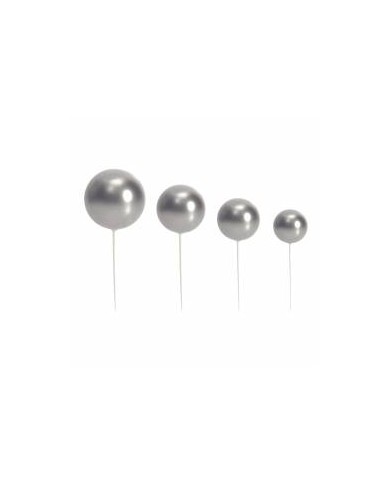 AZ01934 - KIT 20 BOLAS DECORATIVAS PRATA