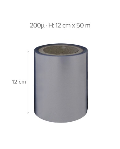 535409 - PVC ROLLO TRANSPARENTE  50 M x H12 CM  - 200µ (ACETATO)