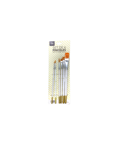 AZ00221 - KIT PINCEIS P/ PINTAR (6UNID)