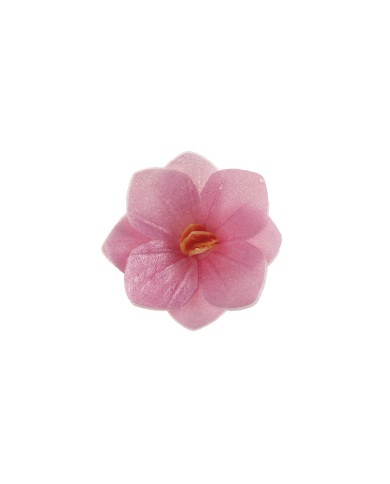 126190- FLOR OBREIA ROSA 4CM (18 UNID)