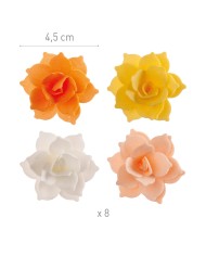 166034 - 8 MINI FLORES OBREIA OUTONO