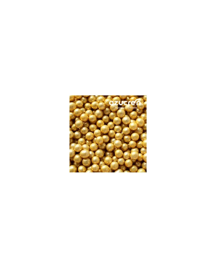 DE63841 - PEROLAS OURO METALIZADAS 4 MM 1 KG