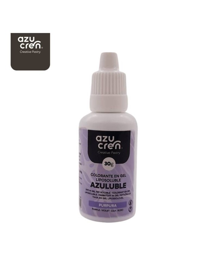 AZ01535 -CORANTE LIPOSSOLÚVEL EM GEL PURPURA  30 ML AZULUBLE