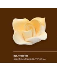ROSA FINA DOURADA C/35 BRANCO - 10400406B
