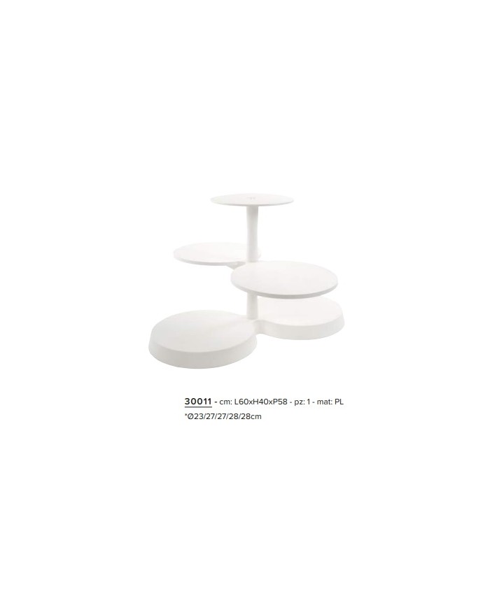 SUPORTE P/BOLOS 5 ANDARES BRANCO-30011