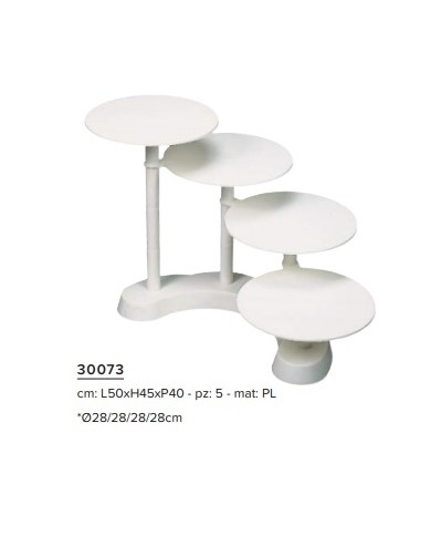 SUPORTE P/BOLOS 4 PRATOS - 30073