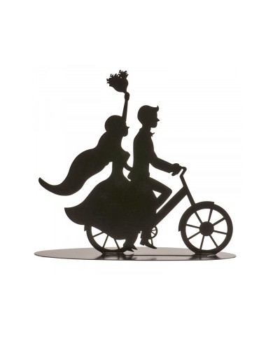 305097 - TOPPER BODA METAL BICICLETA 18CM