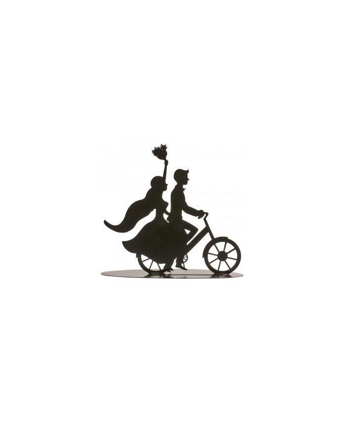 305097 - TOPPER BODA METAL BICICLETA 18CM