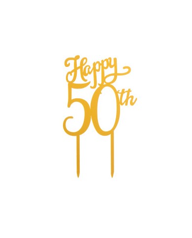 TOPPER 50 ANIVERSÁRIO 16X10CM - 354106