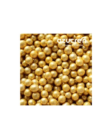 DE63841 - PEROLAS OURO METALIZADAS 4 MM 100 GR