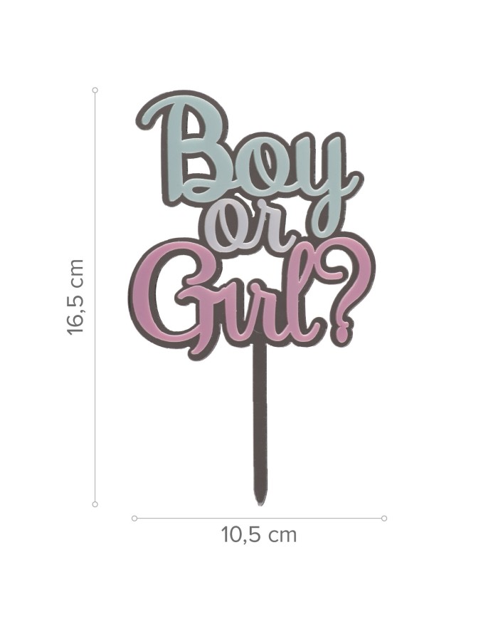354198 - CAKE TOPPER BOY OR GIRL