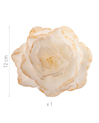 126181 - ROSA DOURADA COR ARTISTICA 12CM