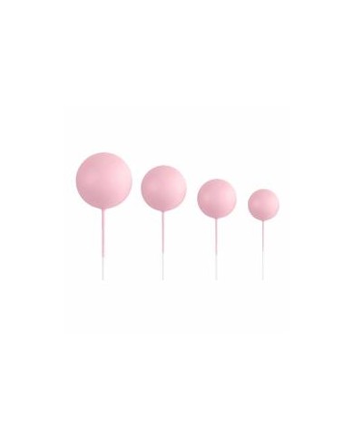 AZ01936- KIT 20 BOLAS DECORATIVAS ROSA CLARO
