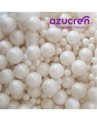 DE64130 - MIX PEROLAS BRANCAS 1,5 MM + 4MM + 7MM  (90 GR)