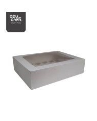 DE88275 - CAIXA 2 CUPCAKES BRANCOS