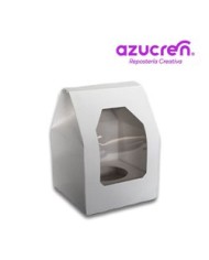 AZ01576 - CX BRANCA P/ 6 CUPCAKE 24 X 16.7 X 7,50