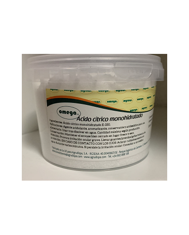ACIDO CITRICO MONOHIDRATADO 500G - 03641