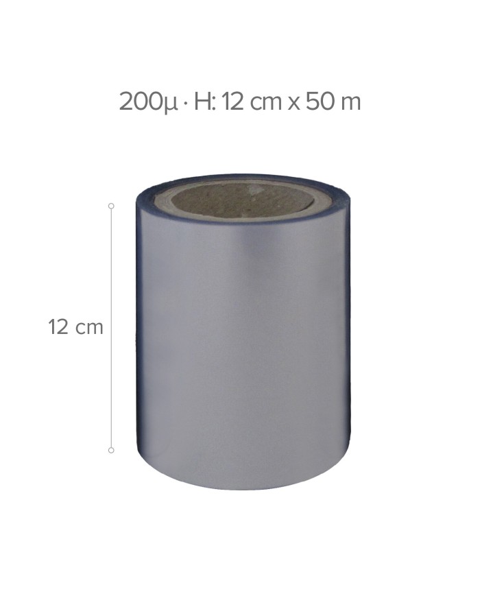 535409 - PVC ROLLO TRANSPARENTE  50 M x H12 CM  - 200µ (ACETATO)