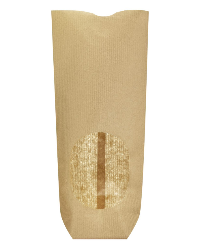 MF25107 - BOLSA C/ BASE KRAFT C7 JANELA 120MMX260MM (100 UNID)