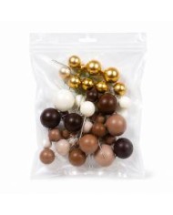 AZ02089 - SET 30 BOLAS DECORATIVAS PASTEL