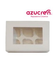 AZ01578 - CX BRANCA P/ 12 MINICUPCAKE 24 X 17 X 7,50