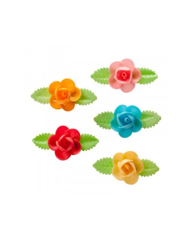 126107- ROSAS OBREIA SORTIDAS C/2 FOLHAS (50)