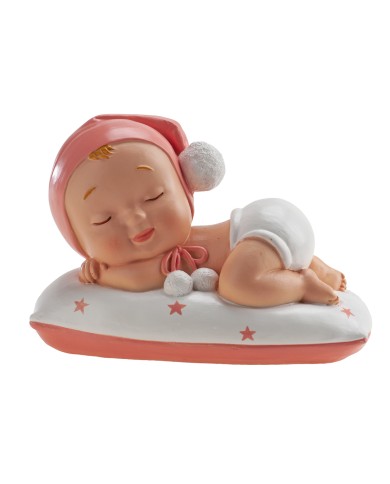 310143 - BATIZADO MENINA A DORMIR 10X6X7CM