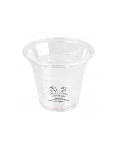COPO DE PLÁSTICO TRANSP. PET 9OZ 266 ML (50UN)