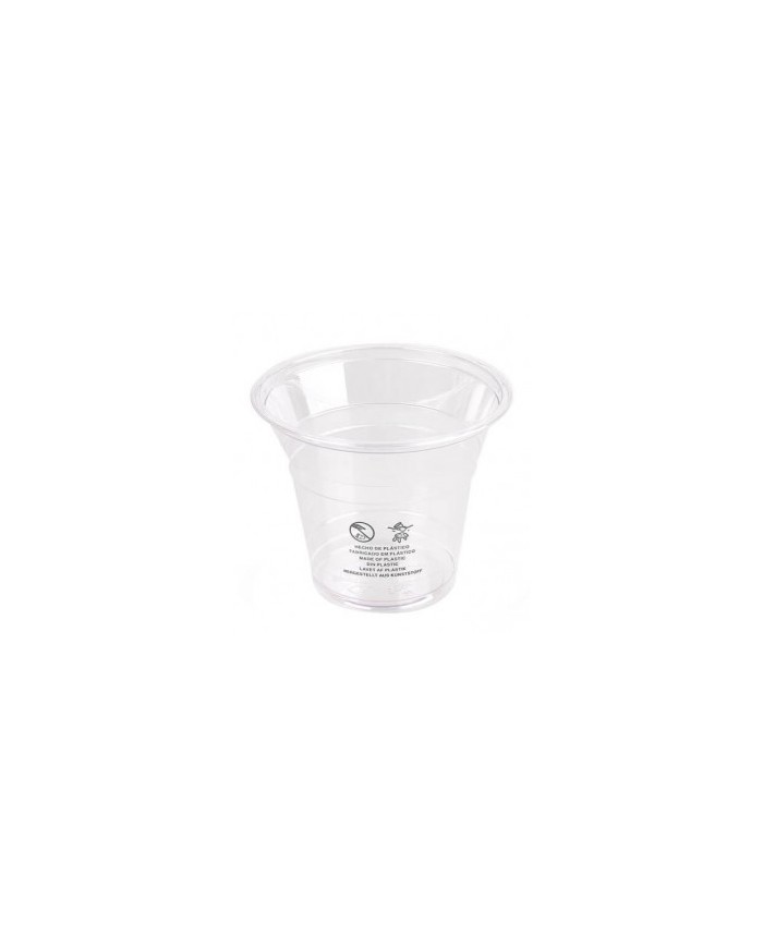 COPO DE PLÁSTICO TRANSP. PET 9OZ 266 ML (50UN)
