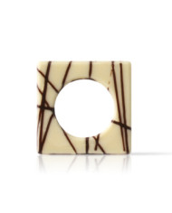 427926 - QUADRADO CHOC BRANCO RAYAS NEGRO