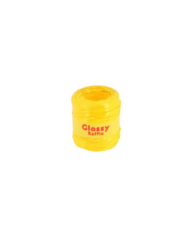 MF89920 - CINTA DE RÁFIA AMARELO FLUORESCENTE 200M