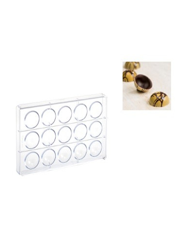 MA5001 - POLYCARBONATE CHOCOLATE MOULD SPHERE 3D