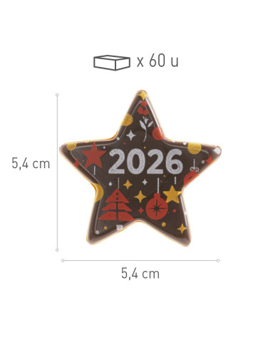 428191 - DECORAÇÃO CHOCO ESTRELA 2026 (84 UNID)