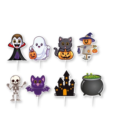354186 - TOPPER CAKE HALLOWEEN SORTIDO