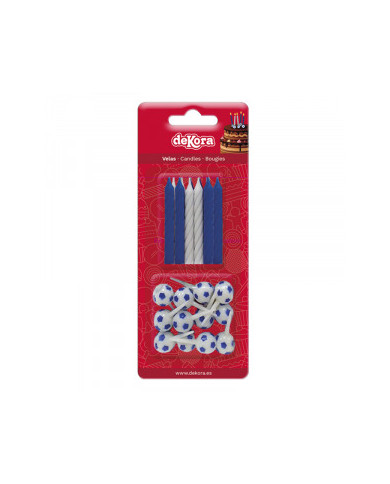 BLISTER 12 VELAS FUTEBOL - 345315
