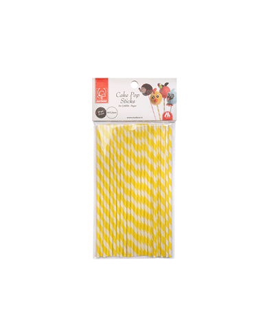 PAUZINHO CAKE POP (24 UN.) AMARELO REF.30743