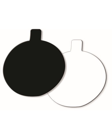 MINI DISCOS 8CM PRETO/BRANCO C/200 - MF15580