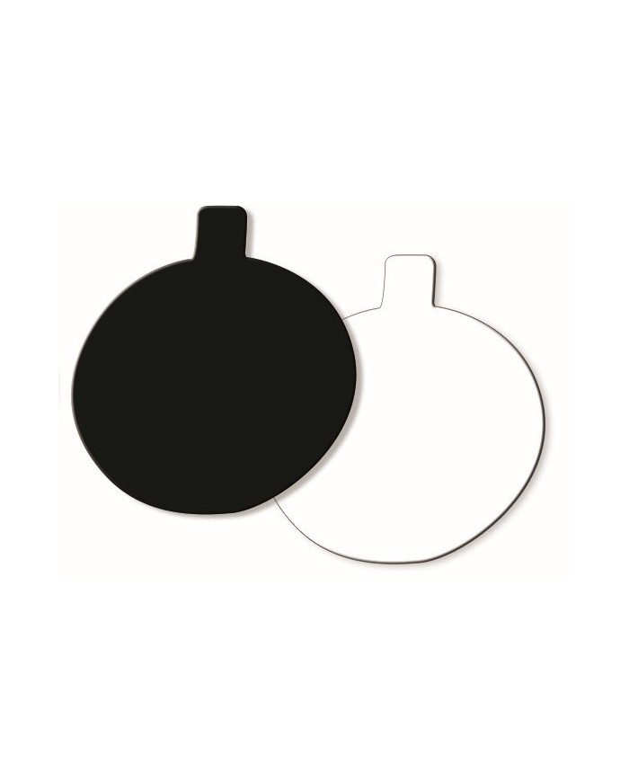 MINI DISCOS 8CM PRETO/BRANCO C/200 - MF15580