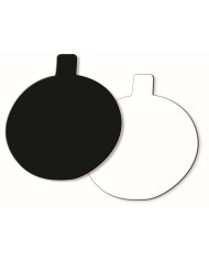 MINI DISCOS 8CM PRETO/BRANCO C/200 - MF15580