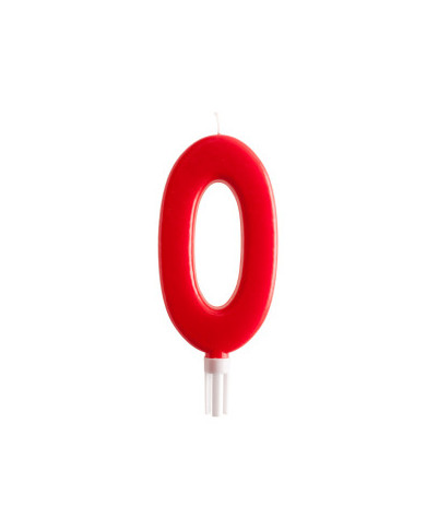 345277 - VELA VERMELHA 15CM Nº 0
