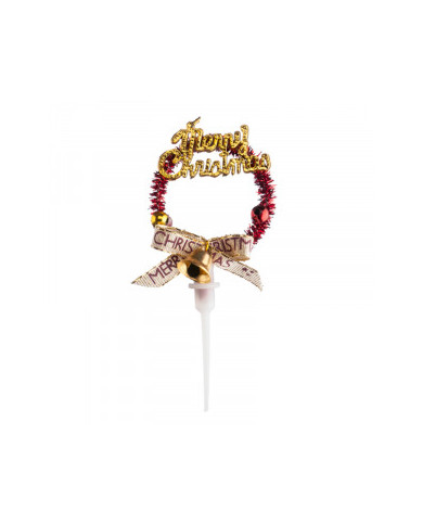 PICK MERRY CHRISTMAS DOURADO (50 UN) - 354098