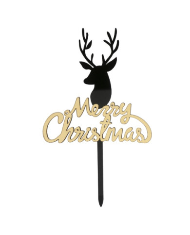 TOPPER MERRY CHRISTMAS 16,5X10CM - 354116