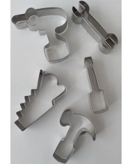 CORTADORES FERRAMENTAS 8 CM (CONJ. 5 PEÇAS)