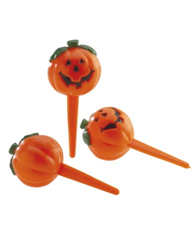 354137 - CAKE TOPPER DE PLASTICO ABOBORA 3D (72 UN)
