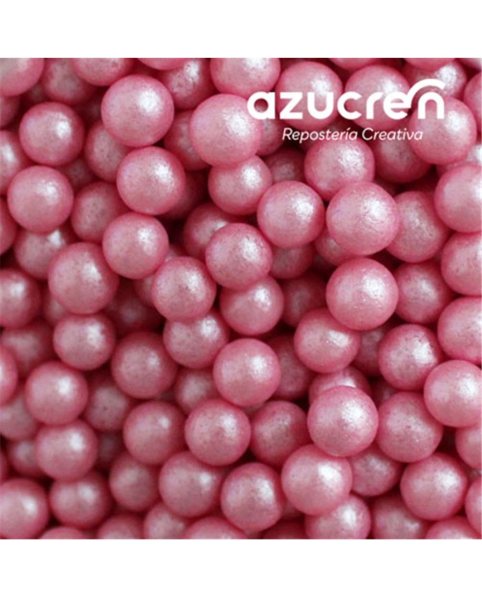AZ02066- PÉROLAS DE AÇÚCAR ROSA 7 MM. 90 GR