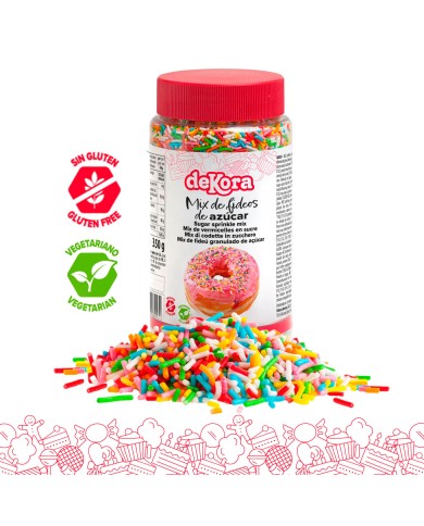 440034 - FIDEO MIX AÇÚCAR MULTICOLOR 350 GR