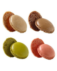 MACARRONS CHOCO/NATURAL/FRESA/PISTACHO (160) - 402003