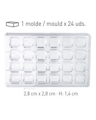 525094 - MOLDE POLICARBONATO LOVE YOU PARA BOMBONS 275 X 176 X 26MM (24 UNID)