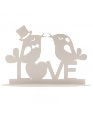 305099 - TOPPER BODA METAL BRANCO