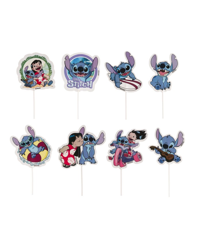 359025 - CAKE TOPPERS PAPEL STITCH (16 UNID)